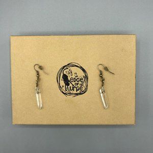 Edge of Urge Quartz Crystal Earrings